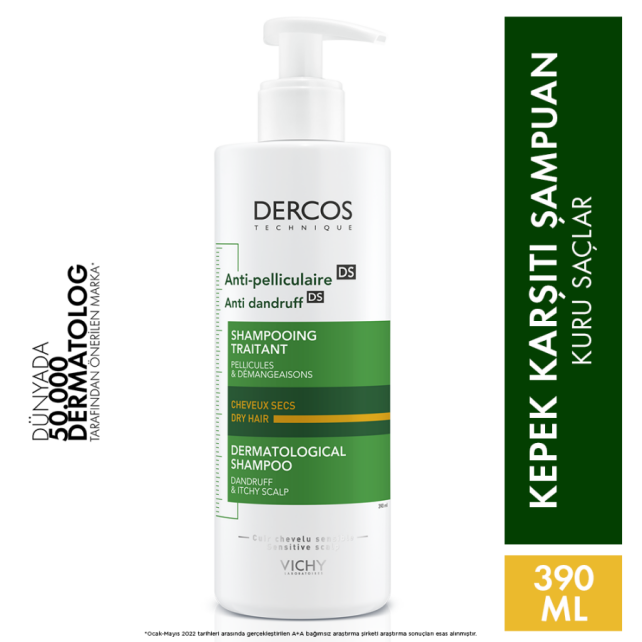 vichy dercos szampon sensirine 390 ml