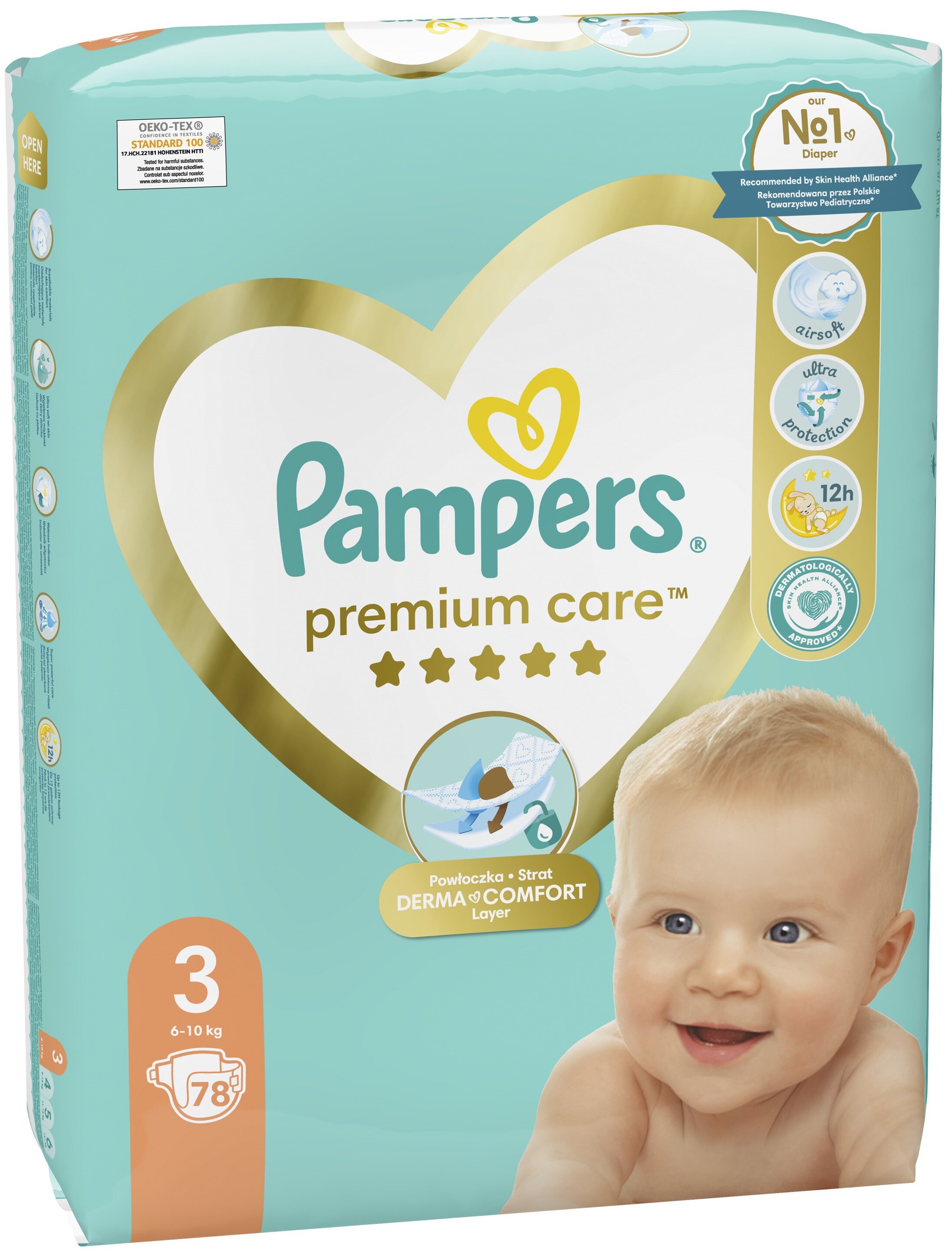 selgros pampers premium care 3 124 sztuki