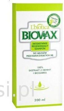 biovax szampon intensywnie regenerujący do włosów przetłuszczających się