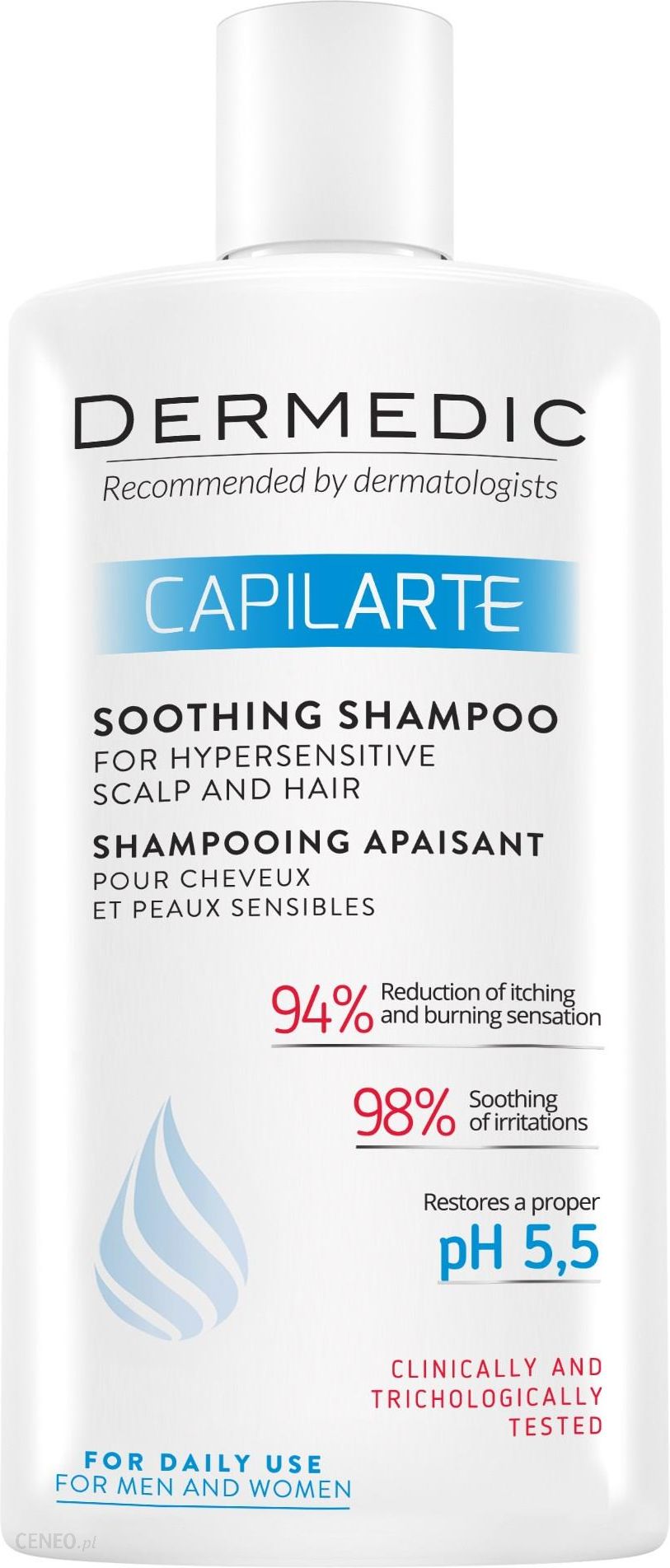 dermedic capilarte szampon kojący do włosów i nadwrażliwej skóry głowy