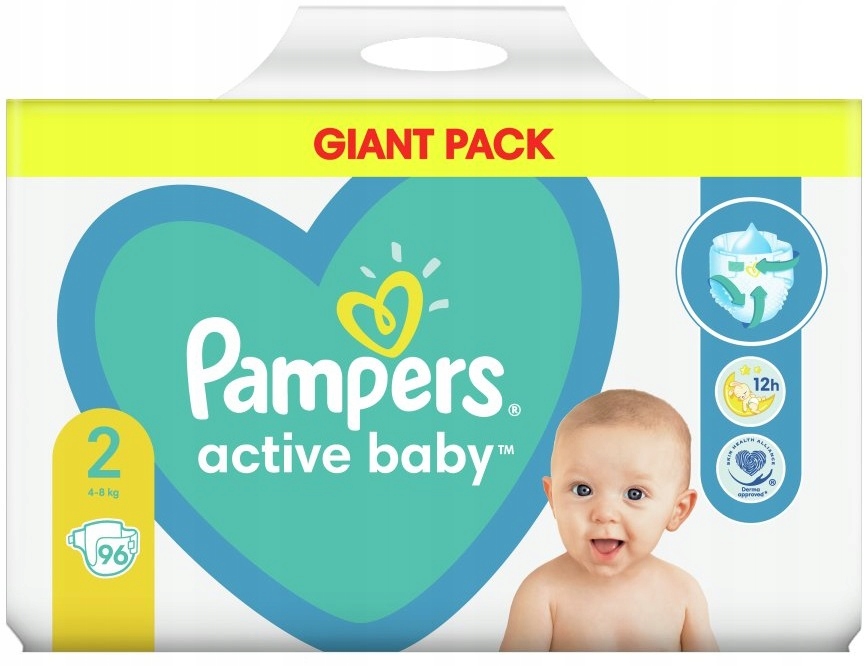 pampers pieluchy 2 4-8 kg maxi pack 80 szt