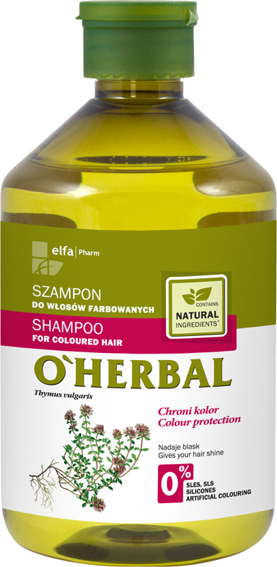 oherbal szampon do włosów przetłuszczających się z ekstraktem z mięty