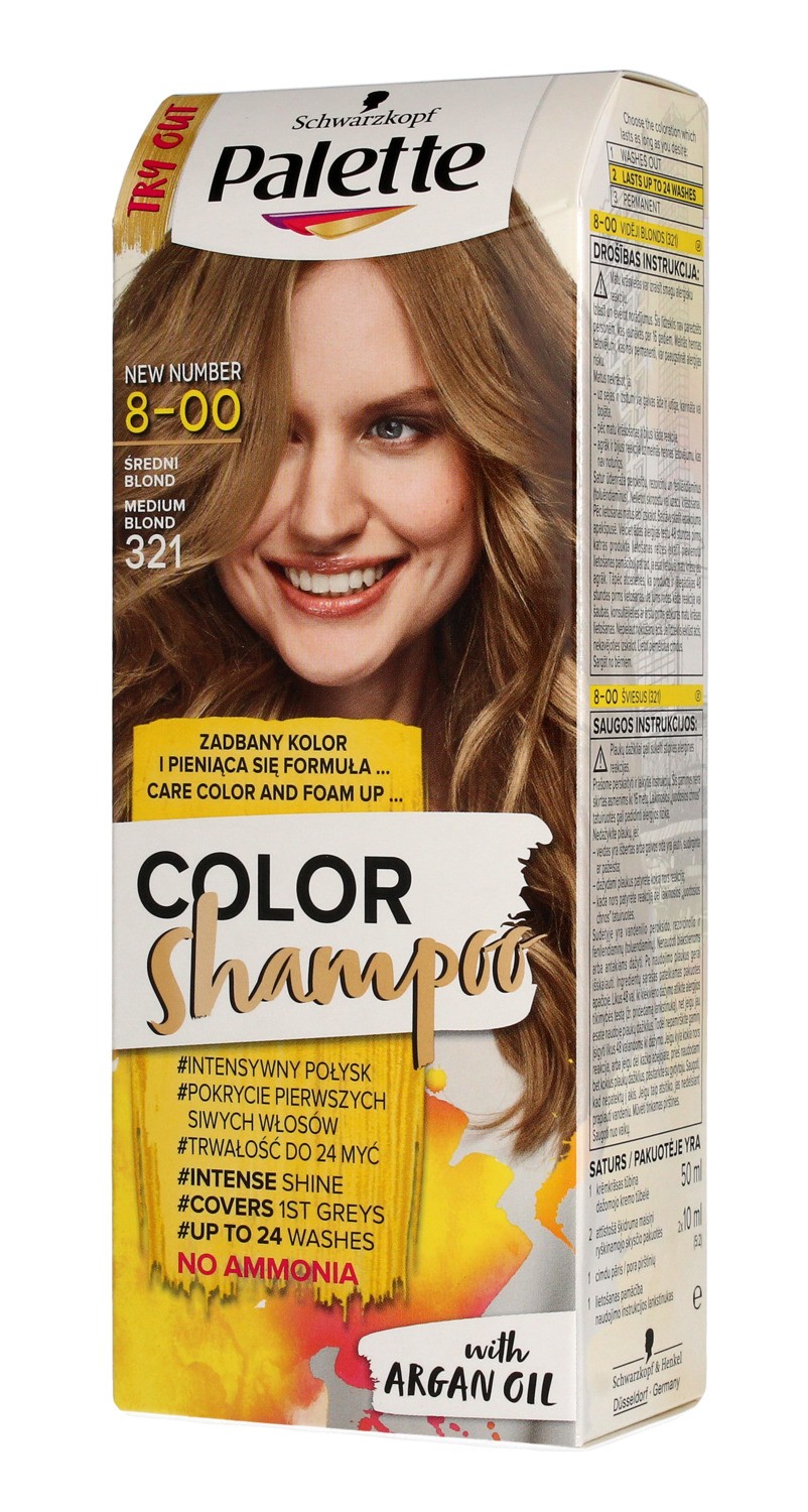 palette color shampoo szampon koloryzujący nr 321 średni blond