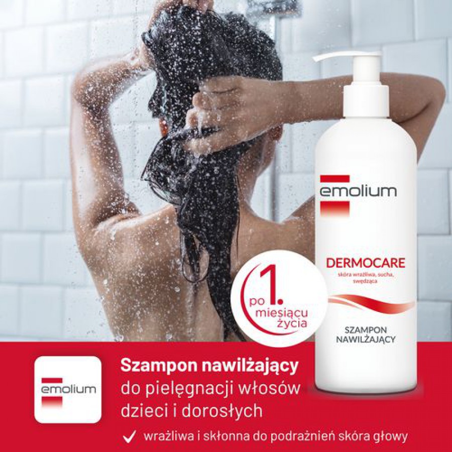 emolium dermocare szampon nawilżający 400 ml