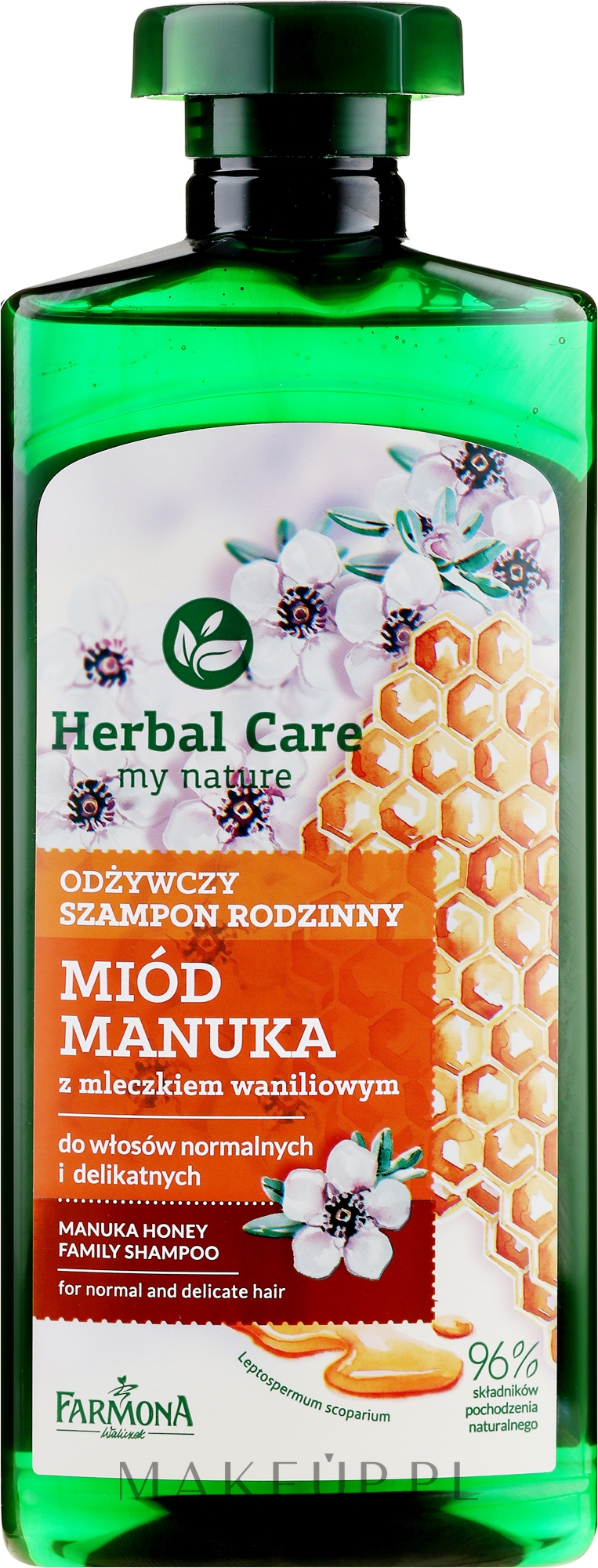 herbal care odżywczy szampon rodzinny miód manuka