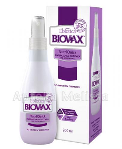 biovax dwufazowa odżywka do włosów ciemnych