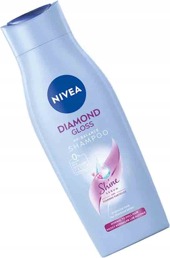 nivea diamond gloss szampon włosy matowe pozbawione blasku 400 ml