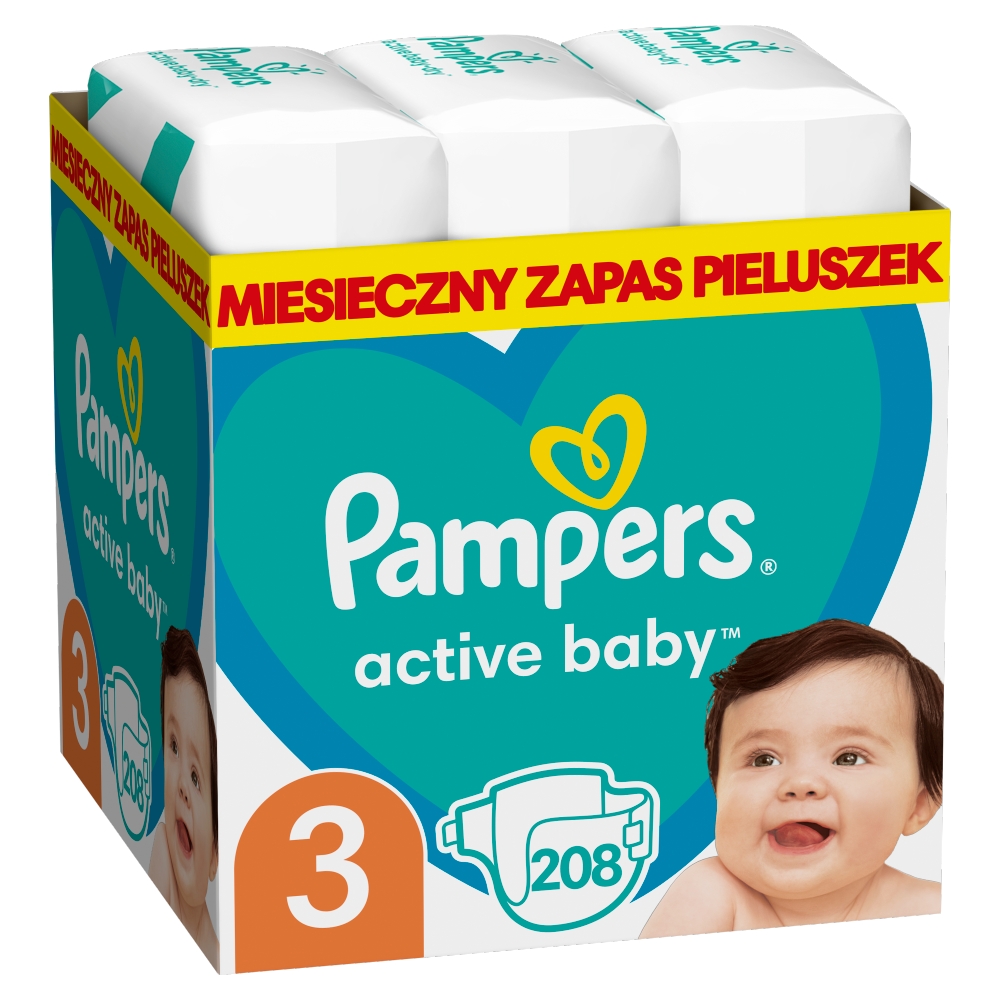 pampers 208 sztuk