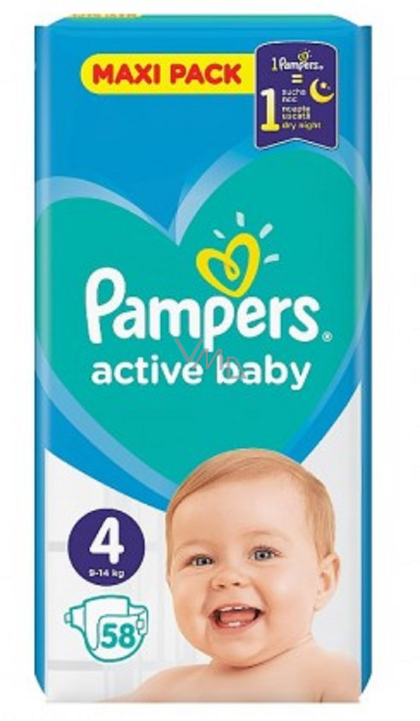 pampers active baby 4 50 sztuk