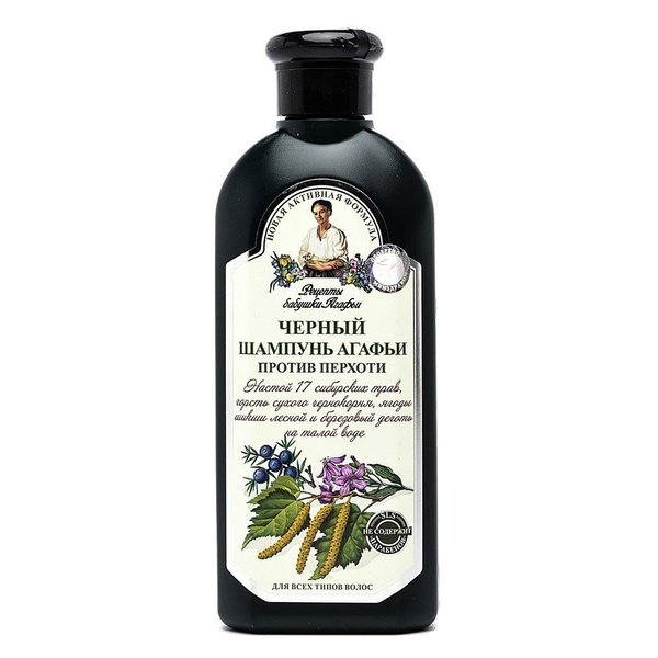 agafii szampon ziołowy czarny przeciwłupieżowy 350 ml