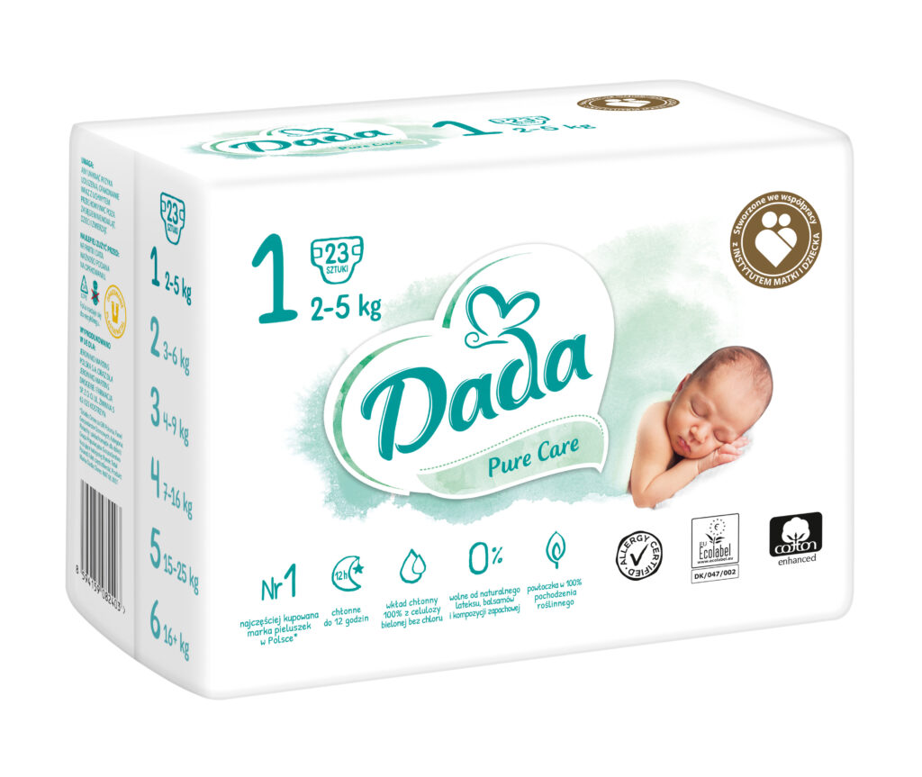 pieluchy dada 2 5 kg cena