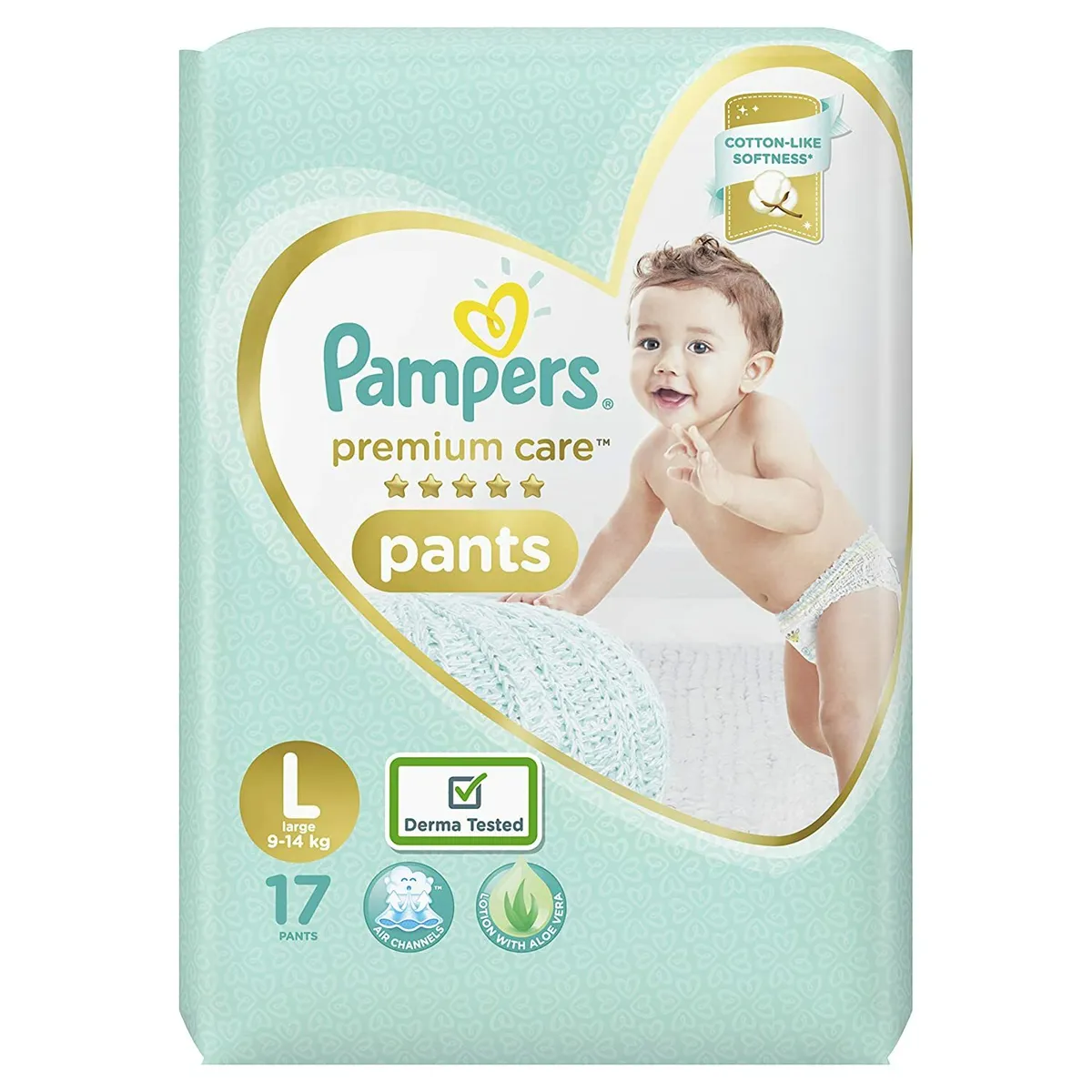 pampers prenium pants large