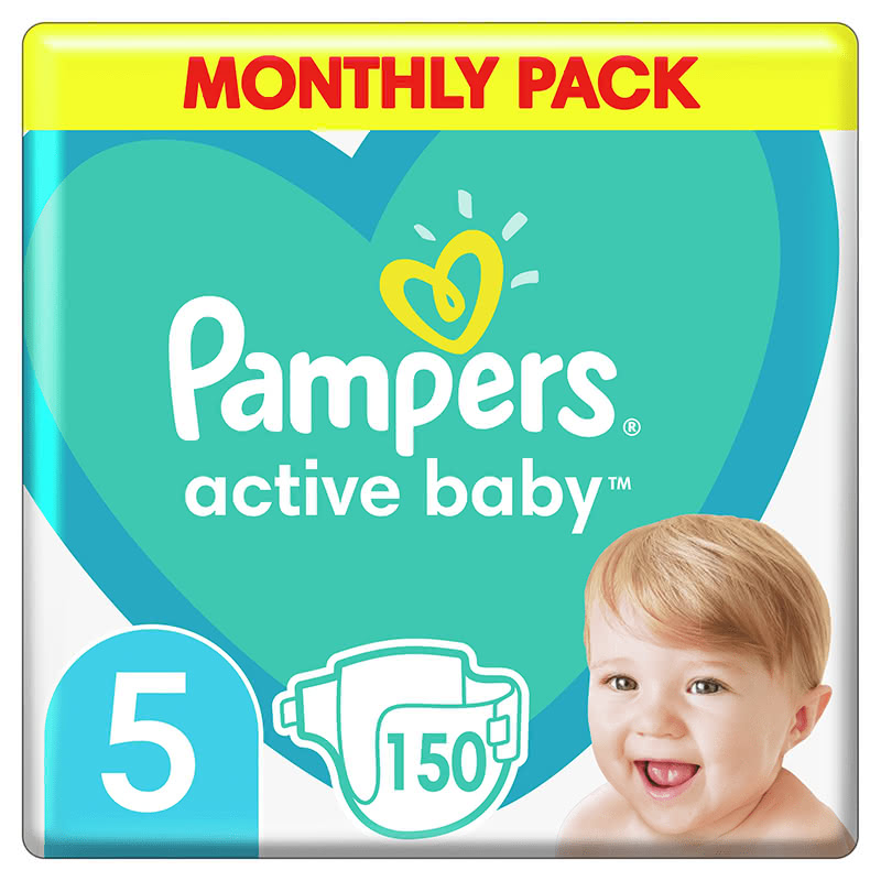 monthly paka pampers size 5