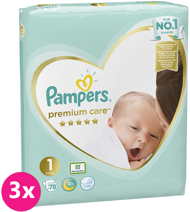 pampers premium care 1 newborn 234 ks