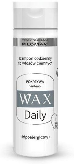 pilomax wax daily szampon z pantenolem do włosów ciemnych 200ml