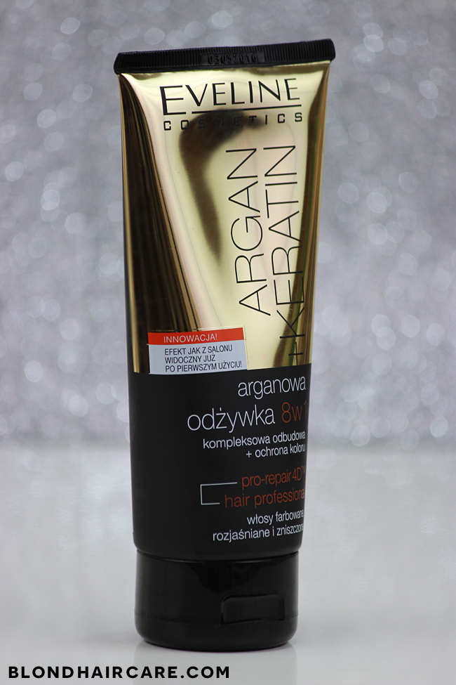 argan keratin arganowa odżywka do włosów 8 w 1 eveline