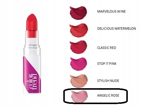 avon color trend szminka pampered rose