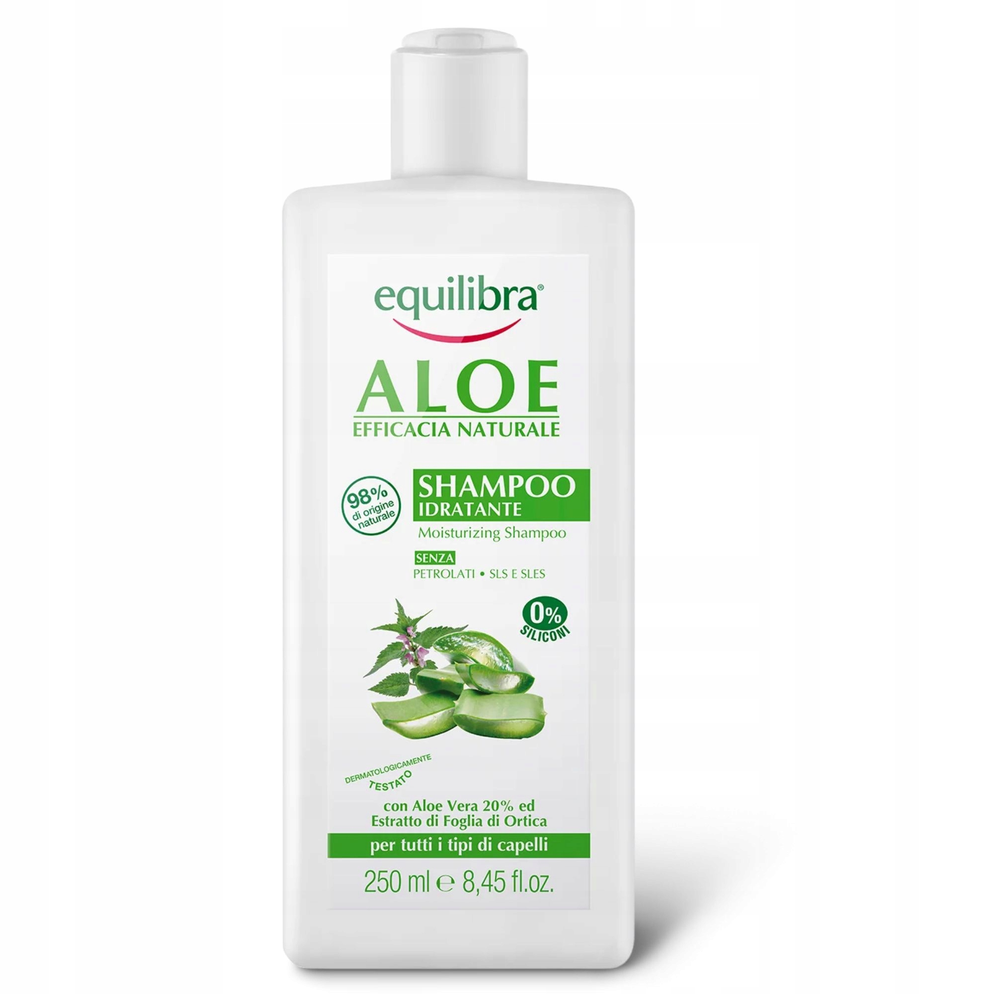 equilibra aloe szampon nawilżający 250ml 15 98 zł