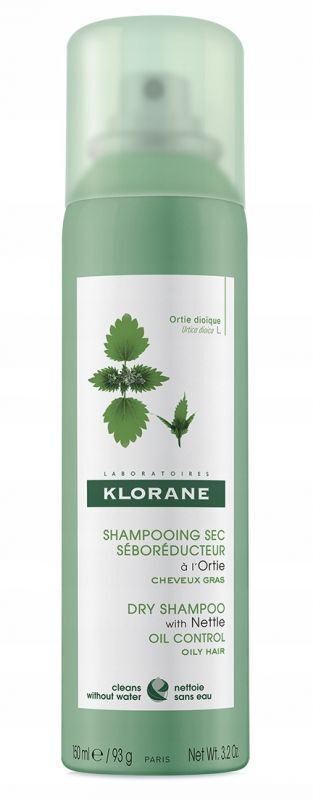 klorane suchy szampon w aerozolu na bazie pokrzywy 150 ml
