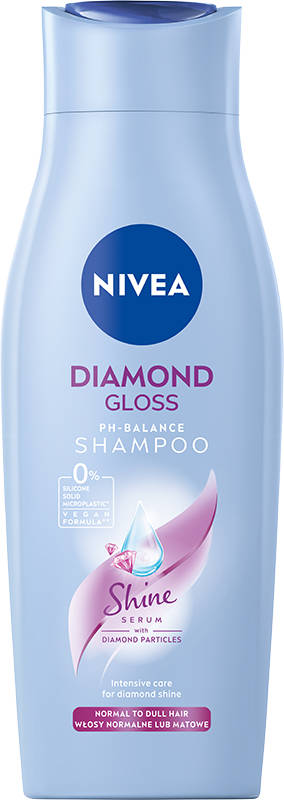 nivea diamond gloss szampon włosy matowe pozbawione blasku 400 ml