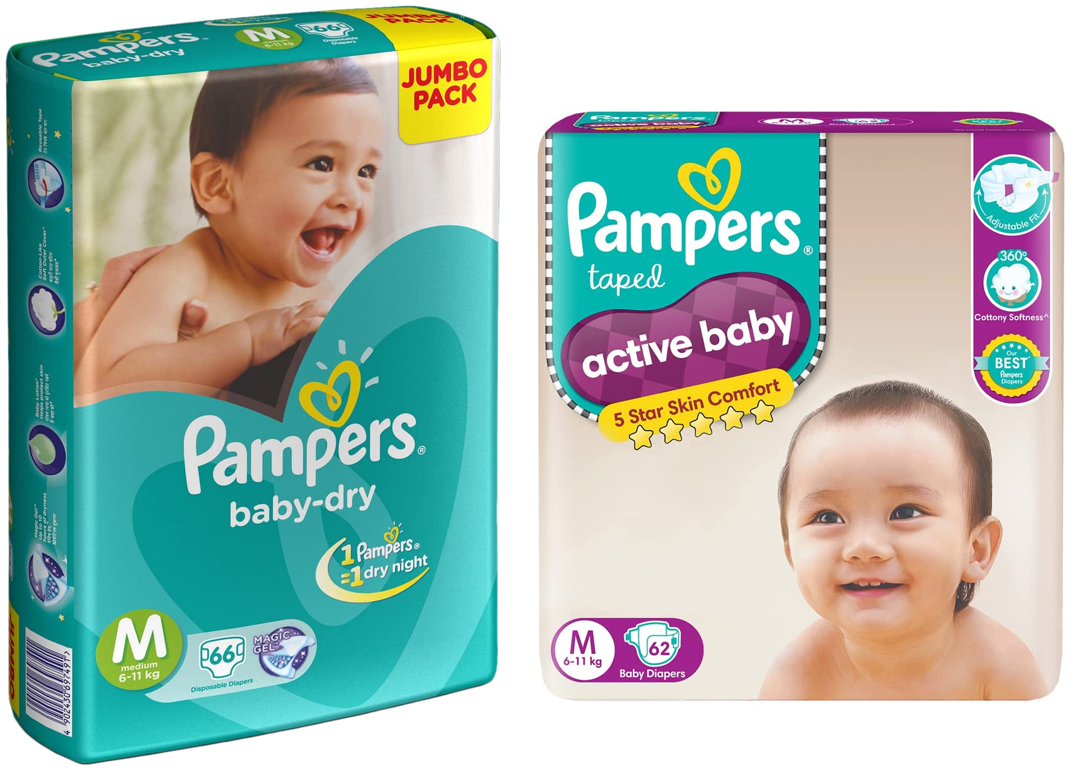 pampers baby active dry