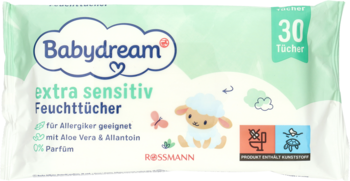 babydream chusteczki nawilżane 30 szt