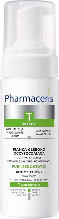 pianka głęboko oczyszczająca do mycia twarzy pharmaceris doz