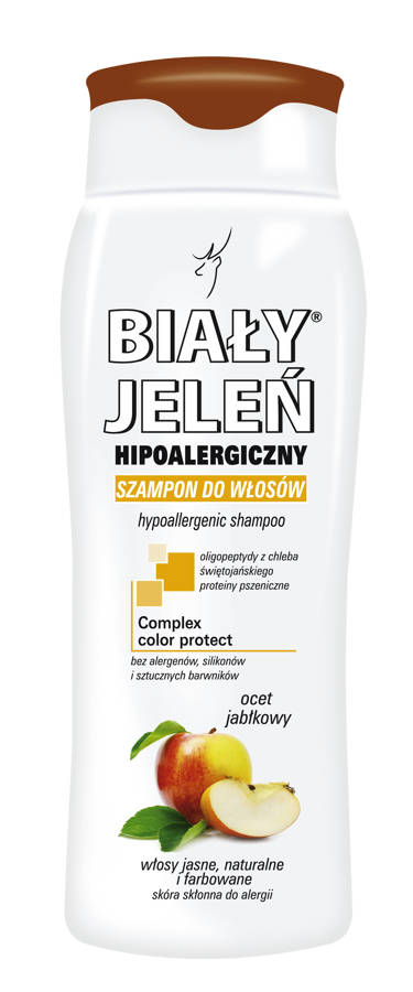 biały jeleń hipoalergiczny szampon do włosów jasnych blond