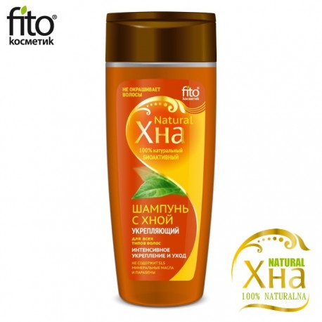 bioaktywny szampon z henną wzmocnienie i regeneracja 270ml fitokosmetik