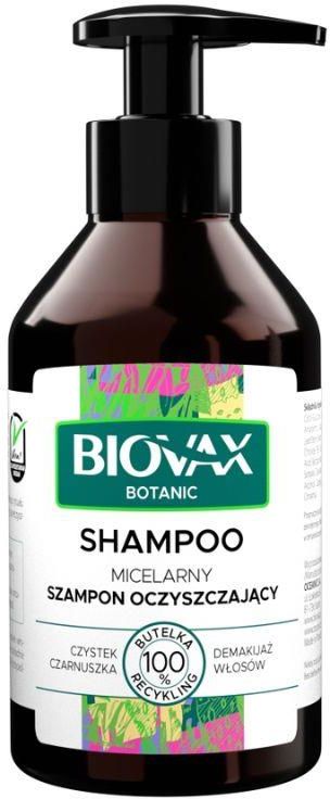 biovax botanic szampon micelarny czystek i czarnuszka 200 ml