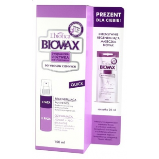 biovax dwufazowa odżywka do włosów ciemnych
