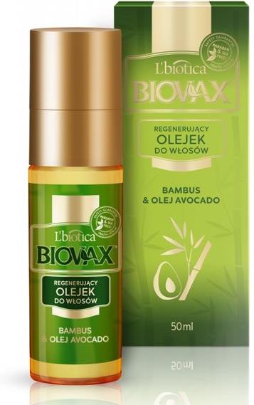 biovax elixir bambus olej avocado olejek do włosów