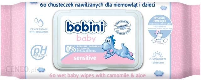 bobini baby chusteczki nawilżane dla niemowląt i dzieci sensitive 70szt