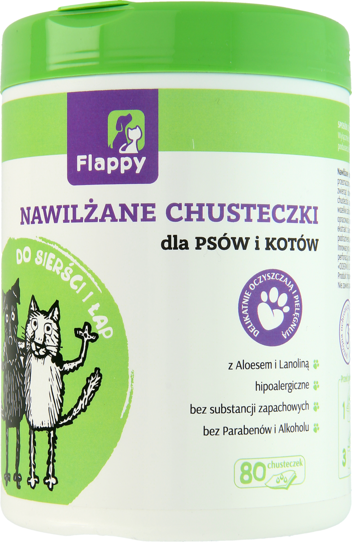 chusteczki nawilżane dla kotów