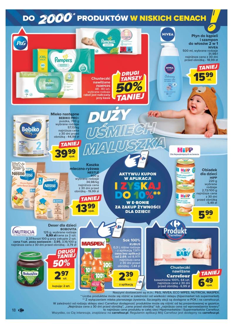 carrefour pampers gazetka