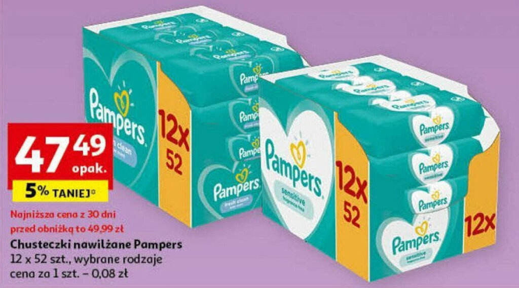 chusteczki pampers auchan