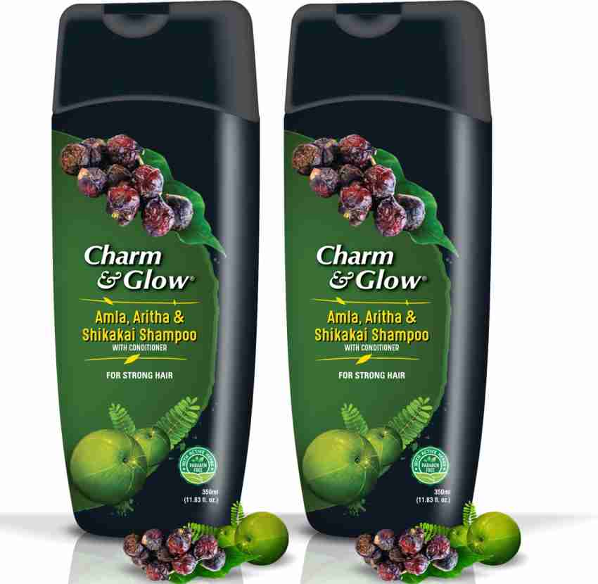 charm&glow ziołowy szampon z amla 350m