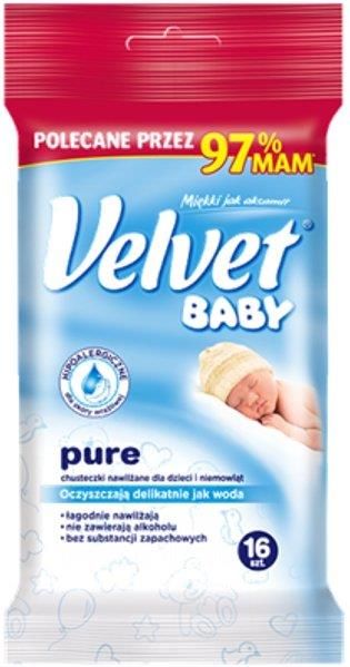 chusteczki nawilżane velvet baby pure opinie