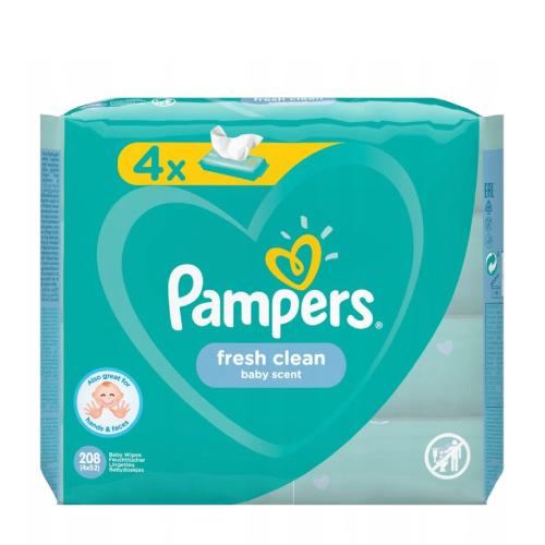 chusteczki pampers fresh clean z zamknięciem