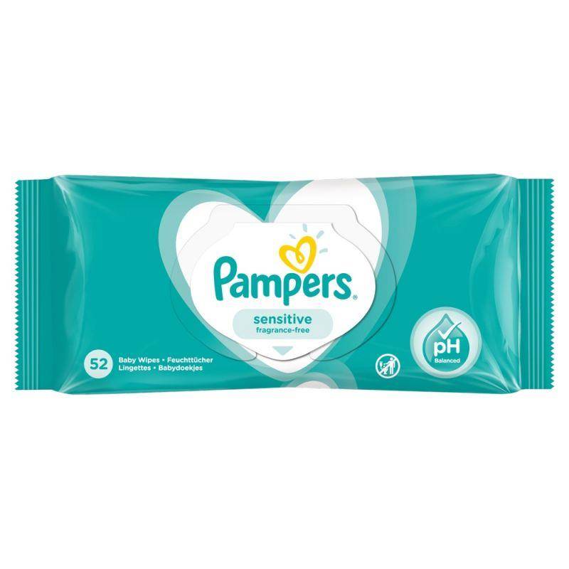 chusteczki pampers sensitive 52 szt