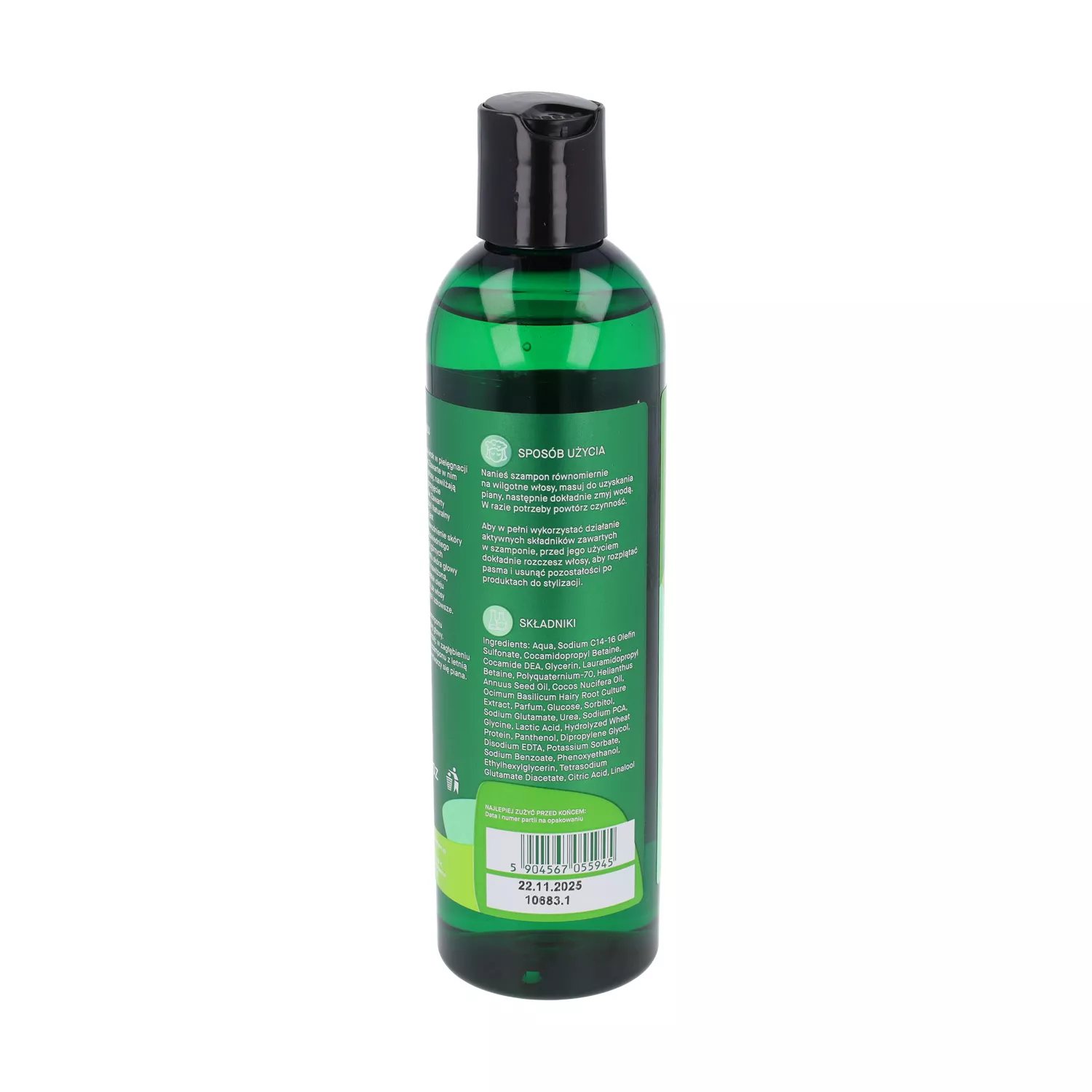 szampon basil element seria wzmacniająca przeciw wypadaniu włosów