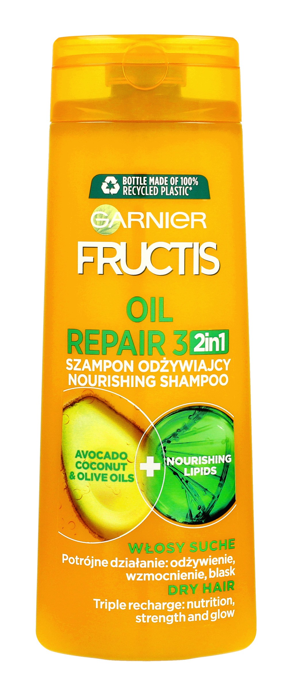 czy szampon garnier fructis oil repair 3 zawiera silikony
