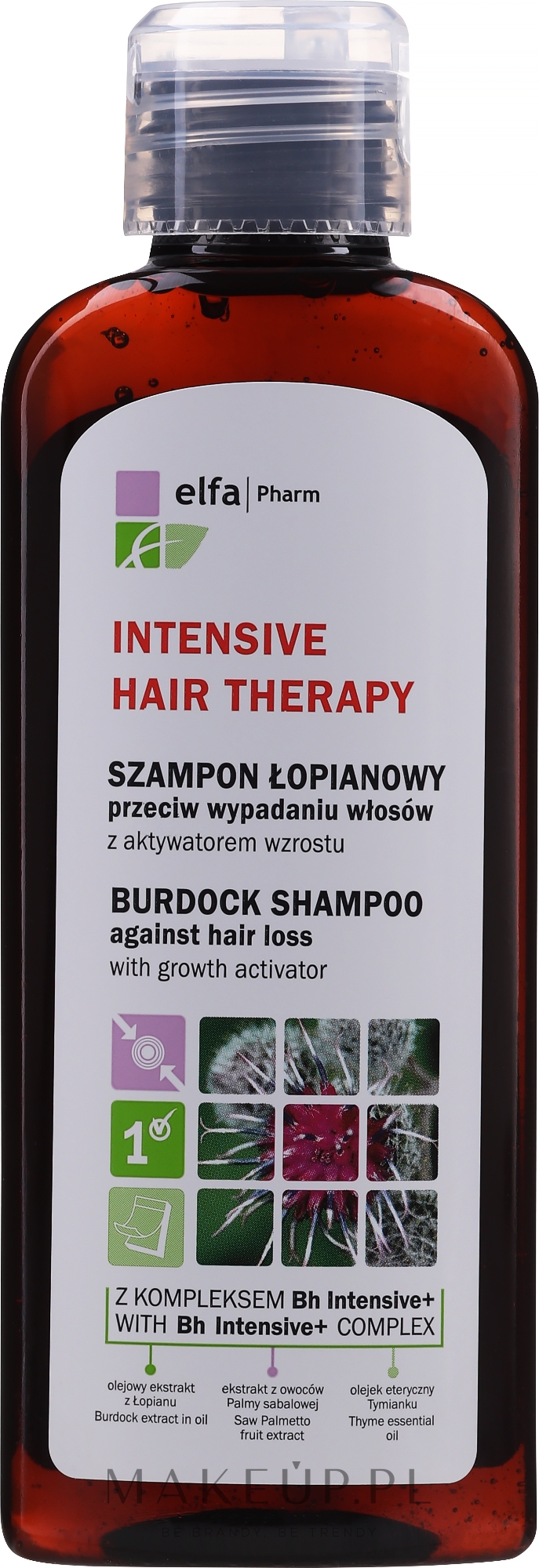 szampon łopianowy przeciw wypadaniu włosów elfa