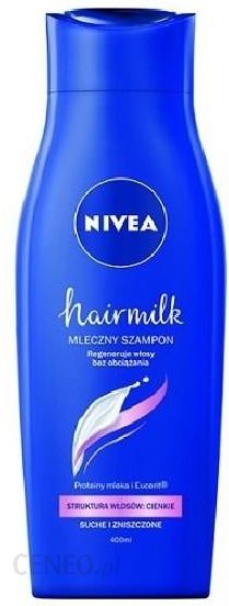 nivea hair milk szampon mleczny do włosów matowych ceneo