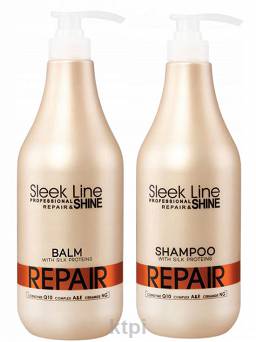 stapiz sleek line repair shampoo regenerujący szampon z jedwabiem