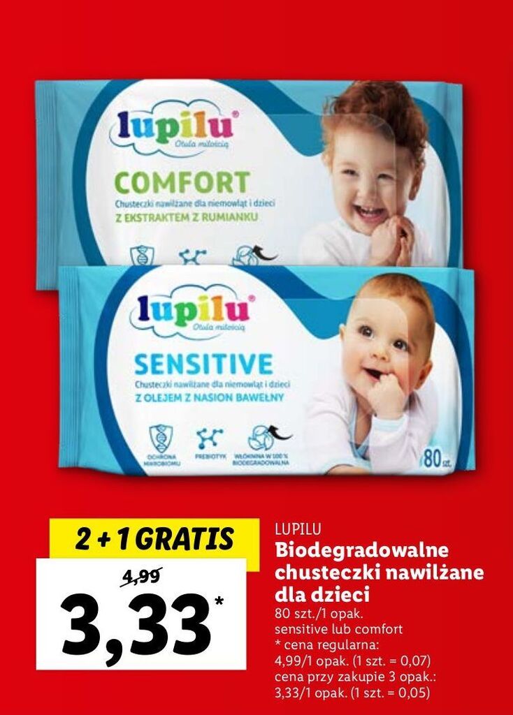 lidl chusteczki nawilżane cena