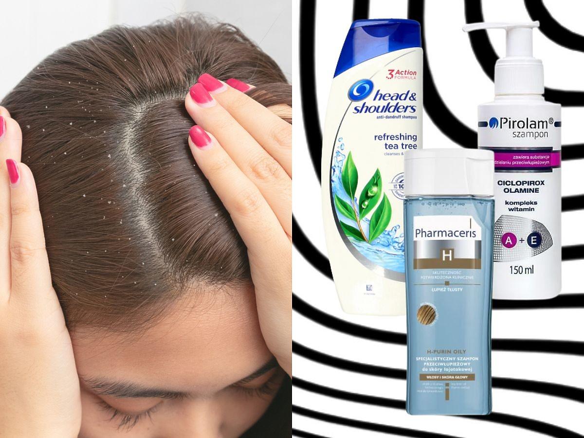 reklama szampon eliminujacy 5 rodzajów drożdżaków i przetluszczajace sie wlosy