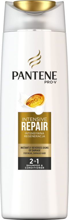 szampon z odżywką 2w1 pantene pro-v intensywna regeneracja 400ml