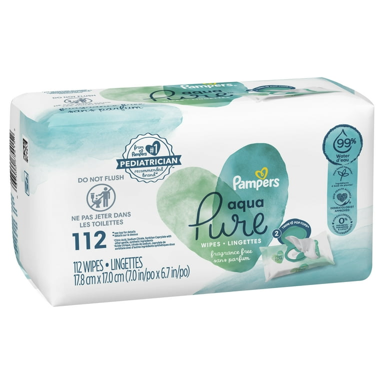 pampers aqua pure wipes