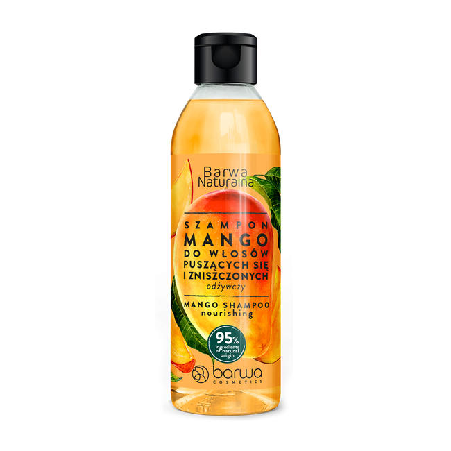 szampon w kostce mango do włosów falowanych i kręconych